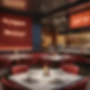 Stylish Dining Experience A stylish dining setting on the Las Vegas Strip