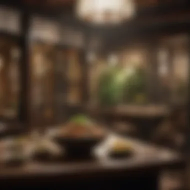 Ambiance and Experience: Dining in Dashi Restaurants A serene dining atmosphere in a dashi restaurant