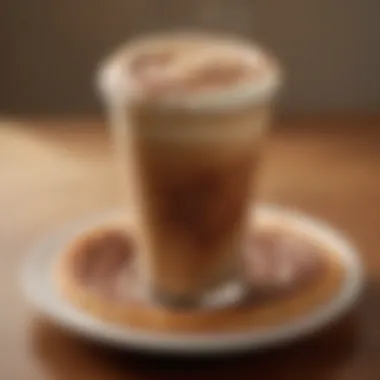 Seasonal Dunkin' coffee swirl flavors showcased on a wooden table.