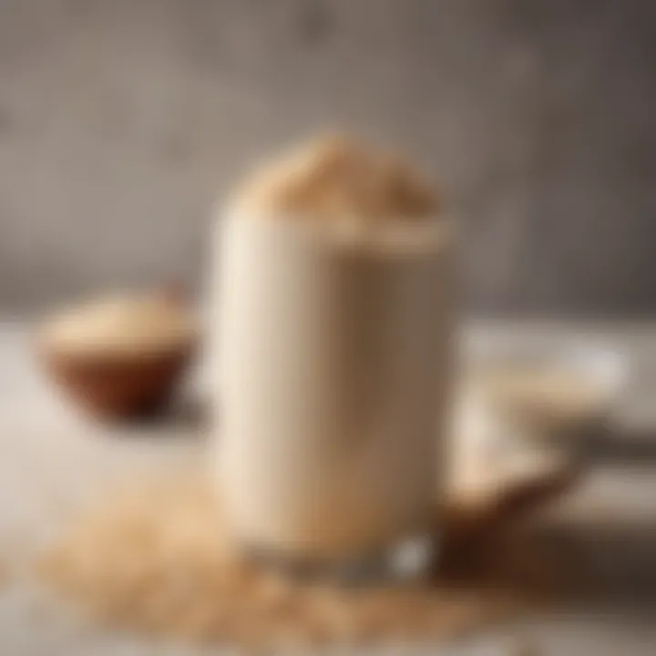 Smooth texture of homemade oat milk
