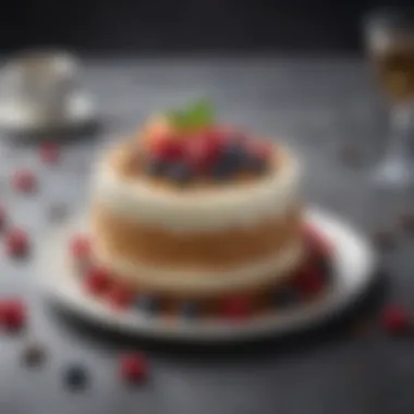 Creative Gluten and Dairy-Free Dessert A beautifully arranged dessert made from gluten and dairy alternatives, showcasing creativity in gluten-free baking.