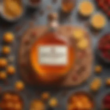 Artistic Arrangement of Grand Marnier Ingredients Ingredients for Grand Marnier cake arranged artistically