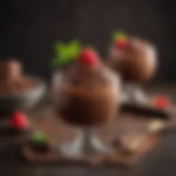 Delicious low-calorie chocolate mousse