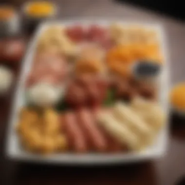 Protein-Packed Finger Foods for Football Fans An assortment of protein-packed finger foods on a stylish platter