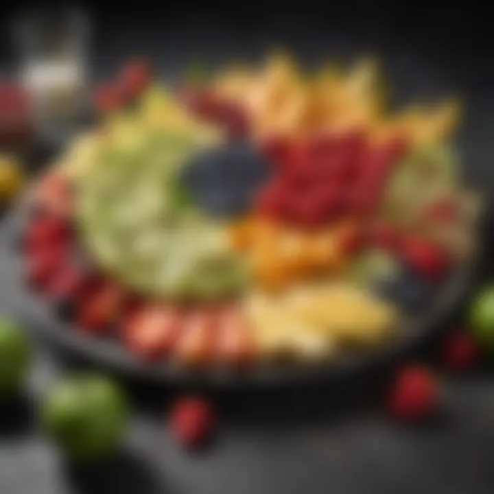 A refreshing fruit platter with a variety of seasonal fruits
