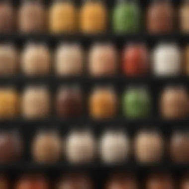 A Variety of Ingredients for High Protein Shakes Nutrient-rich ingredients for high protein shakes