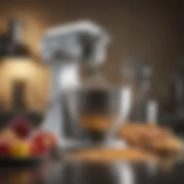 Diverse Selection of Mixer Attachments Various KitchenAid mixer attachments arranged for selection