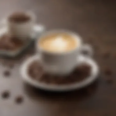 An assortment of gourmet coffee selections displayed artfully in a luxurious setting