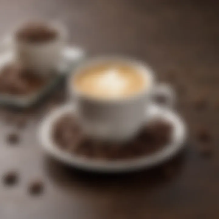 An assortment of gourmet coffee selections displayed artfully in a luxurious setting