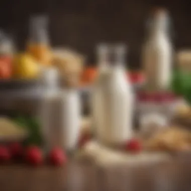 Nutritional information of various dairy substitutes
