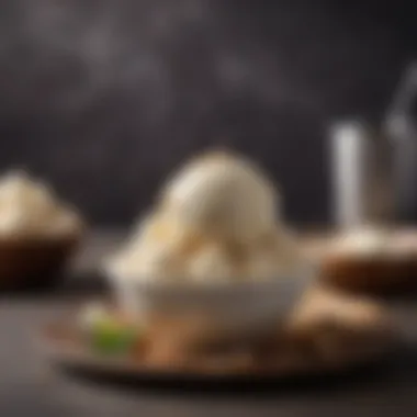 The Culinary Artistry of Nadamoo Dairy-Free Indulgence Artistic presentation of a bowl filled with rich, creamy Nadamoo ice cream