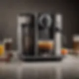 A sleek Nespresso machine on a countertop