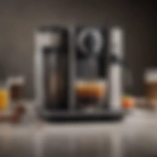 A sleek Nespresso machine on a countertop