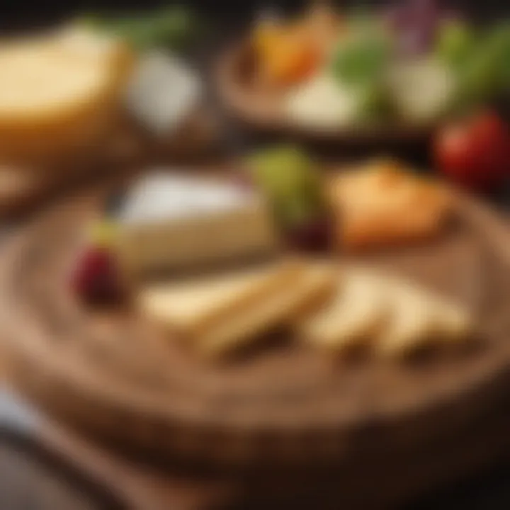 Elegant wooden cheese board showcasing intricate carvings and personalized designs.