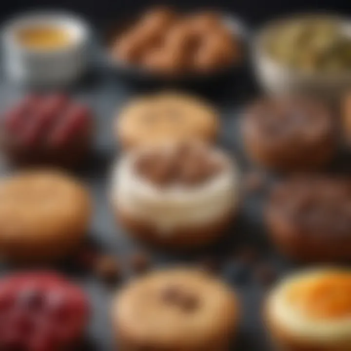 A selection of delectable keto desserts displayed creatively.