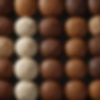 An array of various types of flour, highlighting pumpernickel flour among others