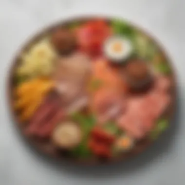Protein-Packed Lunch Platter A colorful array of protein-rich foods on a lunch platter