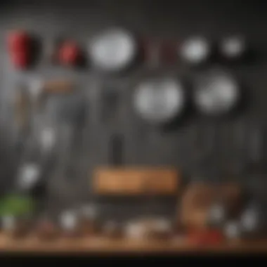 Essential Kitchen Tools for Quick Cooking A collection of kitchen tools organized neatly for streamlined cooking