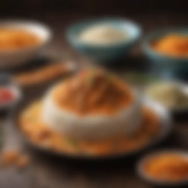 Cultural dishes from various cuisines emphasizing rice