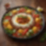A vibrant plate showcasing traditional Jose Latin food garnished with fresh herbs.