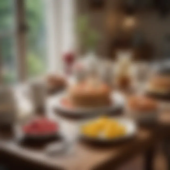 A cozy breakfast setting with an inviting atmosphere, perfect for enjoying morning meals.