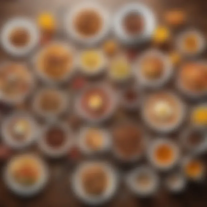 A vibrant spread of international breakfast dishes showcasing cultural diversity.