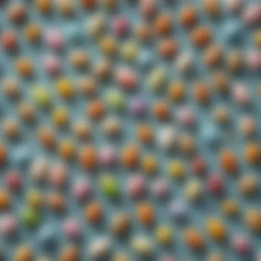 The Evolution of Easter Candy An artistic representation of the evolution of Easter candy through the decades
