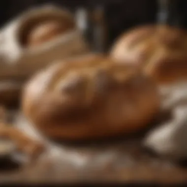 Quality Ingredients for Exceptional Bread Ingredients arranged for preparing bread dough