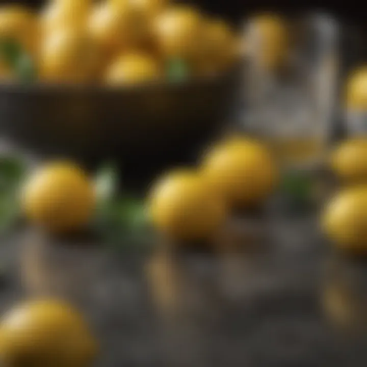 A vibrant array of fresh lemons, highlighting quality ingredients for lemonade.