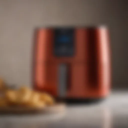 Modern air fryer with sleek design