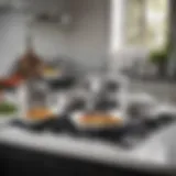 Premium All-Clad cookware set displayed elegantly