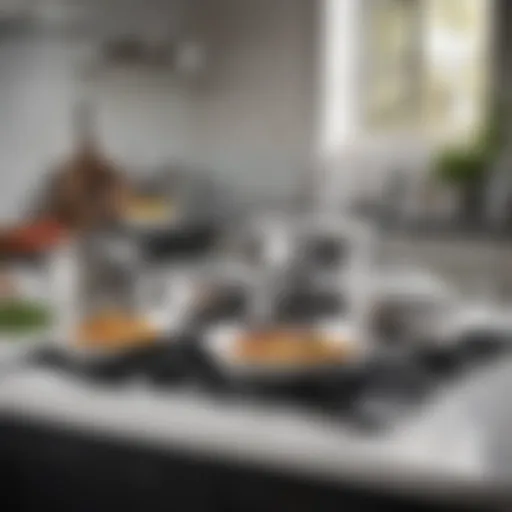 Premium All-Clad cookware set displayed elegantly