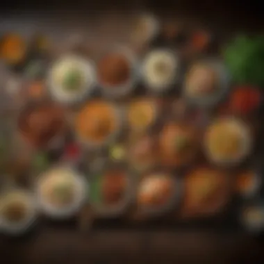 A Palette of Global Flavors to Discover A diverse group of dishes representing various cuisines from meal kits