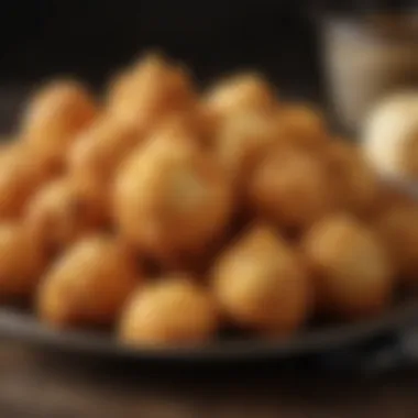 Tempting Fried Delicacies Deliciously fried food displayed for enjoyment
