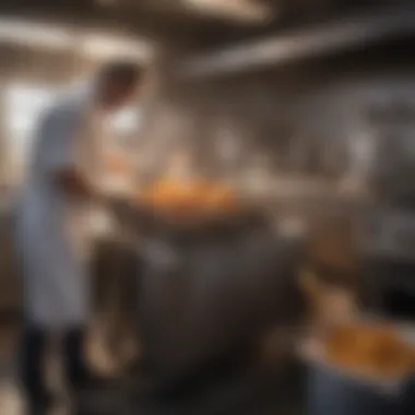 Maintenance Tips for Deep Fryers A person maintaining a deep fryer for longevity