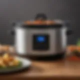 Elegant non-toxic crock pot showcasing its sleek design