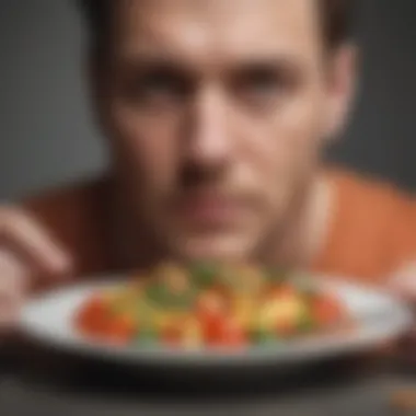 Cultivating Mental Clarity through Nutrition Person in serene focus, illustrating mental clarity