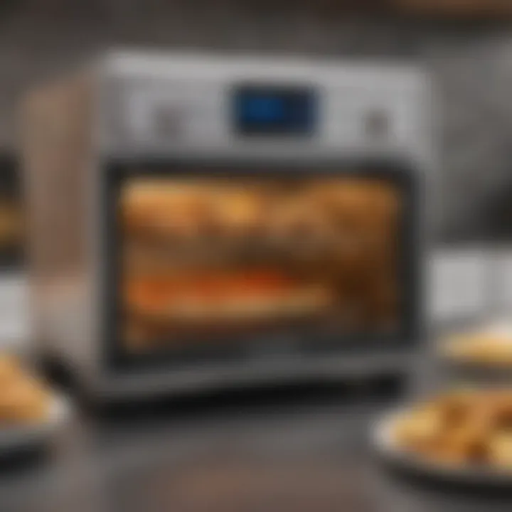 Interior view showcasing the capacity of the Cuisinart Air Fryer Toaster Oven