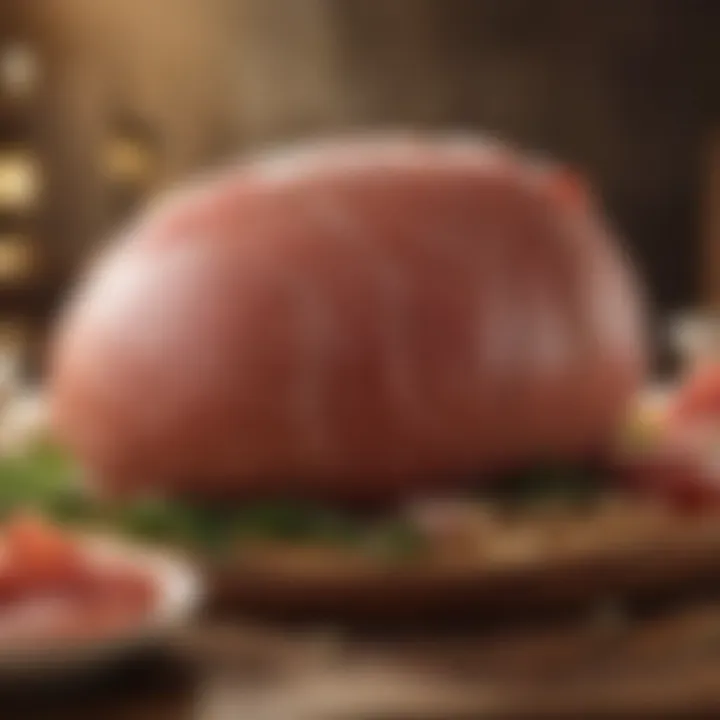 Cultural representations of gourmet ham in various cuisines around the world.