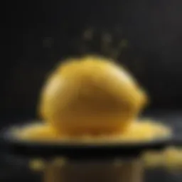 Vibrant lemon zest garnishing a gourmet dish