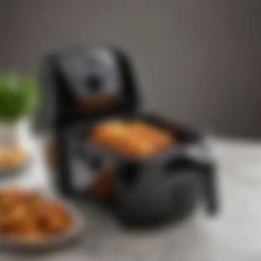 Elegant design of the Emeril Lagasse Air Fryer Basket showcasing its sleek lines.