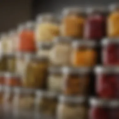 Preservation Perfected: Vacuum Sealed Mason Jars Vacuum sealed mason jars showcasing preserved food