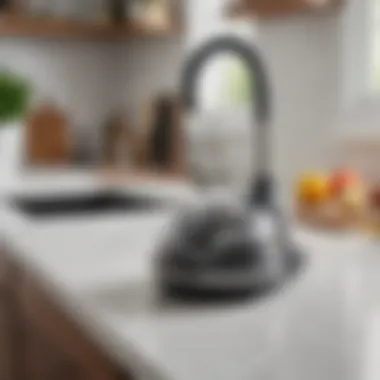 User-friendly maintenance features of a countertop vacuum