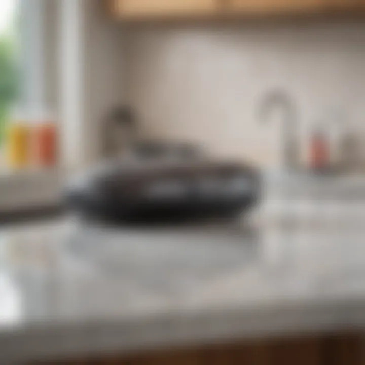 Close-up of advanced technology in countertop vacuum