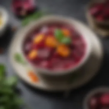 Nourishing Beet-based Dish A healthy dish featuring beets with various ingredients
