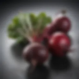 Vibrant beets showcasing their rich color and texture