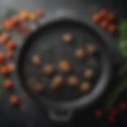 Elegant non-stick grill pan showcasing its sleek design