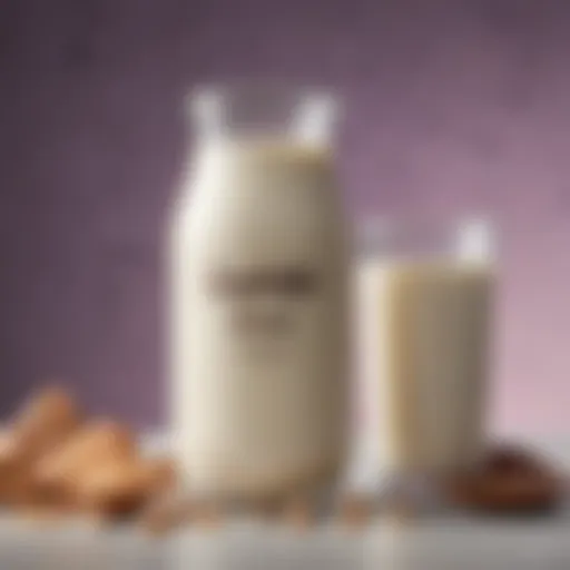 Nutritional comparison chart of soy milk and dairy milk