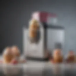 A stylish small batch ice cream maker showcasing its sleek design and functionality.