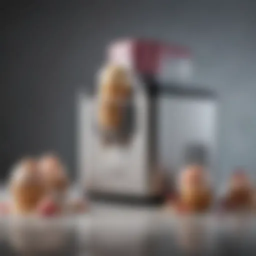 A stylish small batch ice cream maker showcasing its sleek design and functionality.
